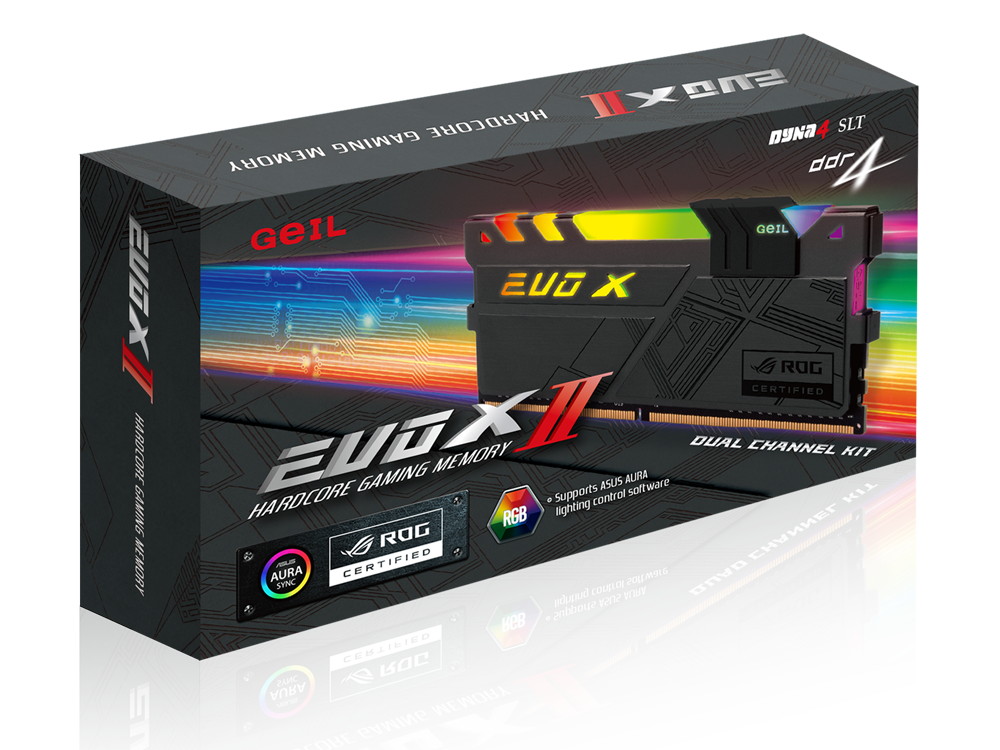 アドレサブルRGB LED搭載DDR4メモリー「EVO X II ROG-certified」「EVO X II AMD Edition」が